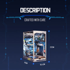 Sci-Fi Alien Hub Wooden Puzzle Book Nook Kit